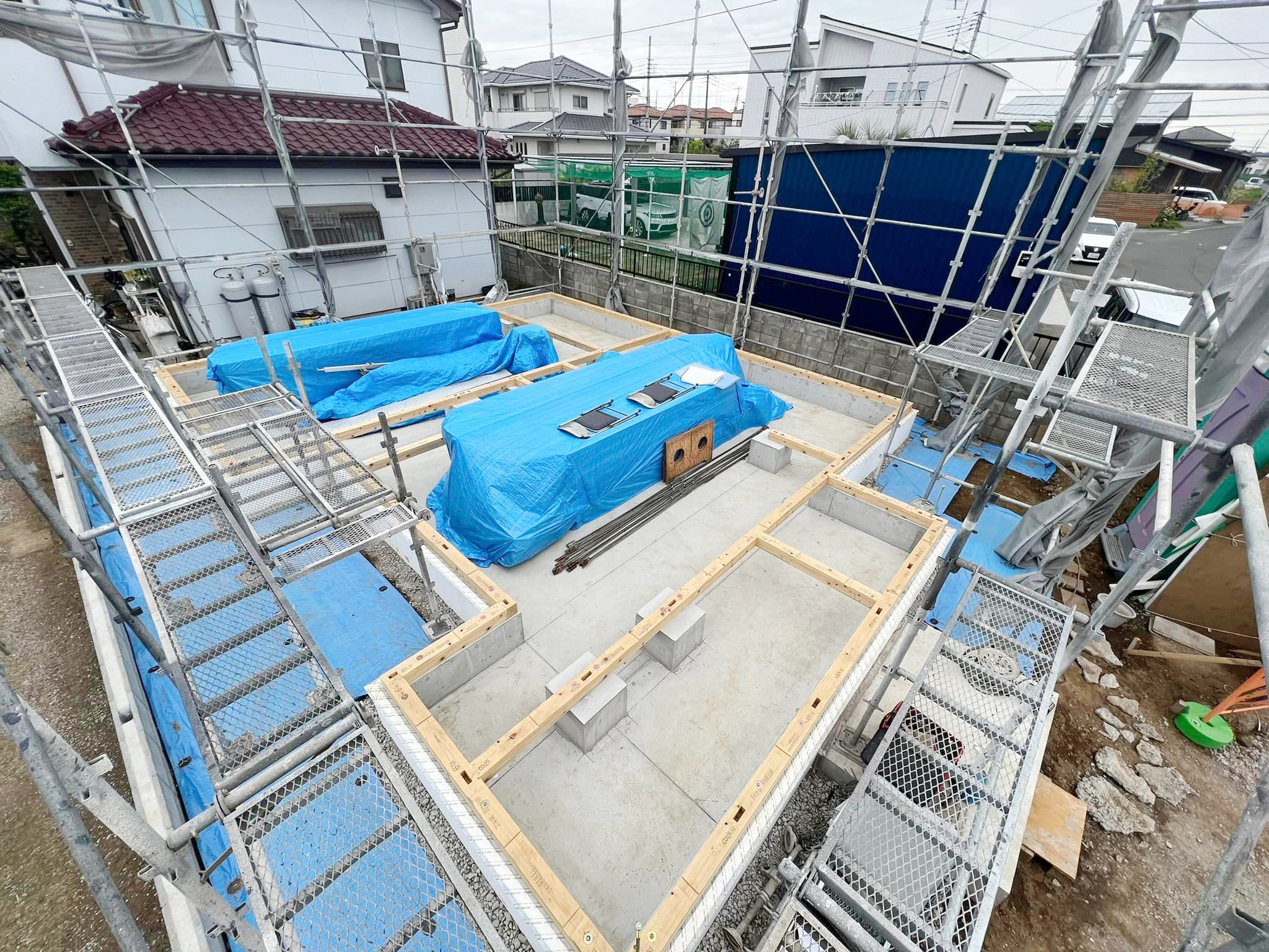 全館暖冷房、高性能住宅平屋の上棟（川越市）｜家族が紡ぐ住まい創り