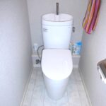 パナソニックの1.5ミリのリフォーム床材〔ウスイータ〕でトイレをワンデイリフォームです！